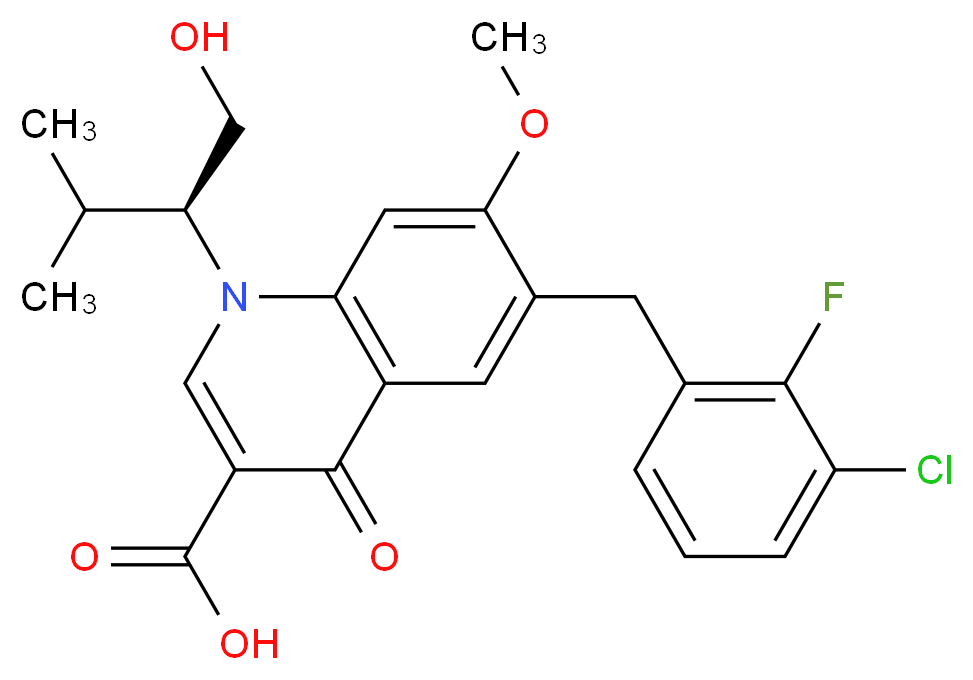 Elvitegravir_分子结构_CAS_697761-98-1)