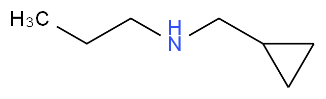 (cyclopropylmethyl)(propyl)amine_分子结构_CAS_26389-60-6