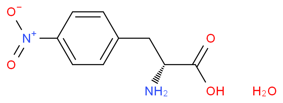 4-硝基-D-苯丙氨酸 水合物_分子结构_CAS_56613-61-7)