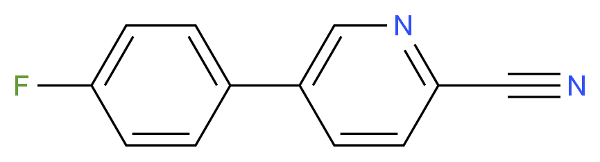 5-(4-Fluorophenyl)pyridine-2-carbonitrile_分子结构_CAS_914349-75-0)