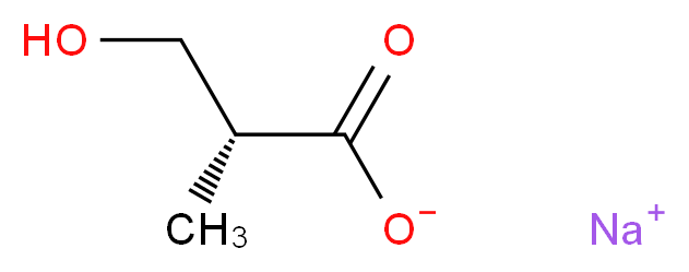 sodium (2R)-3-hydroxy-2-methylpropanoate_分子结构_CAS_1228078-57-6