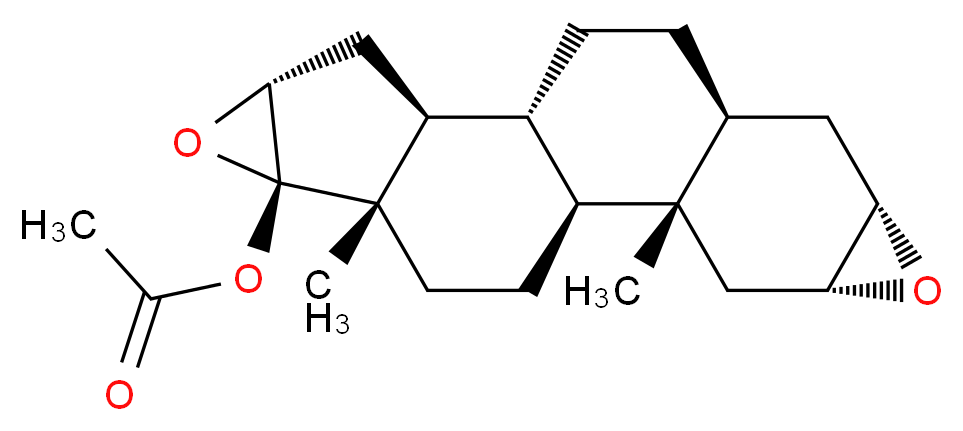 2a,3a,16a,17a-Diepoxy-17b-acetoxy-5a-androstane_分子结构_CAS_50588-22-2)