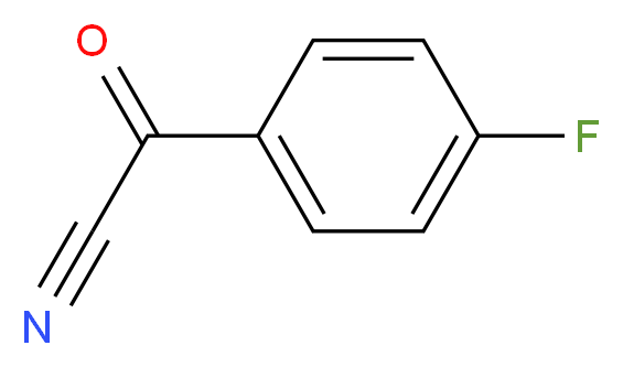 4-fluorobenzoyl cyanide_分子结构_CAS_658-13-9