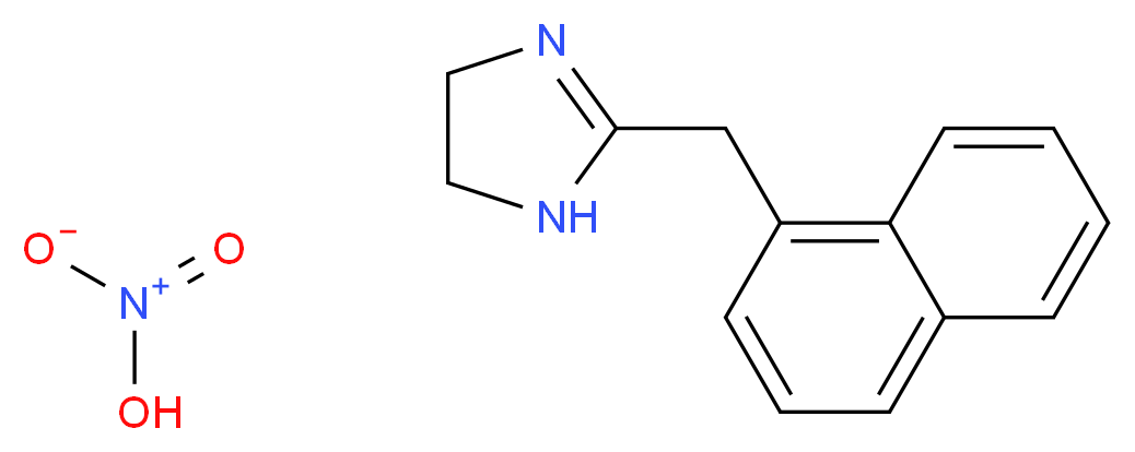 2-(naphthalen-1-ylmethyl)-4,5-dihydro-1H-imidazole; nitric acid_分子结构_CAS_5144-52-5