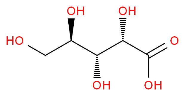 (2S,3R,4R)-2,3,4,5-tetrahydroxypentanoic acid_分子结构_CAS_22373-09-7