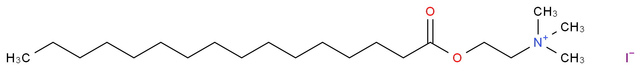 Palmitoylcholine iodide_分子结构_CAS_26640-69-7)