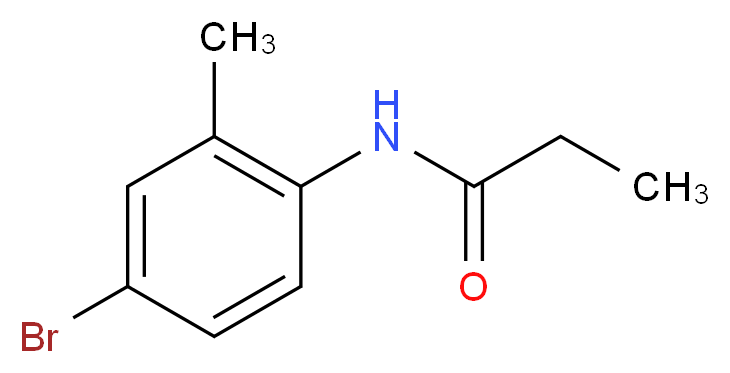 N-(4-bromo-2-methylphenyl)propanamide_分子结构_CAS_461413-87-6
