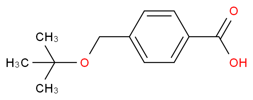 4-(叔丁氧基甲基)苯甲酸_分子结构_CAS_34224-31-2)