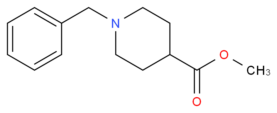 Methyl 1-benzylpiperidine-4-carboxylate_分子结构_CAS_10315-06-7)