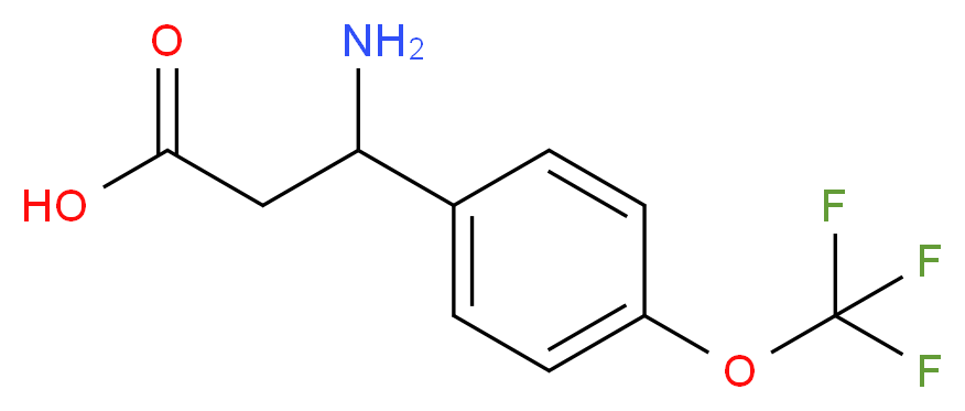 3-AMINO-3-(4-TRIFLUOROMETHOXY-PHENYL)-PROPIONIC ACID_分子结构_CAS_213192-56-4)