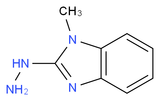 2-hydrazinyl-1-methyl-1H-1,3-benzodiazole_分子结构_CAS_7022-37-9