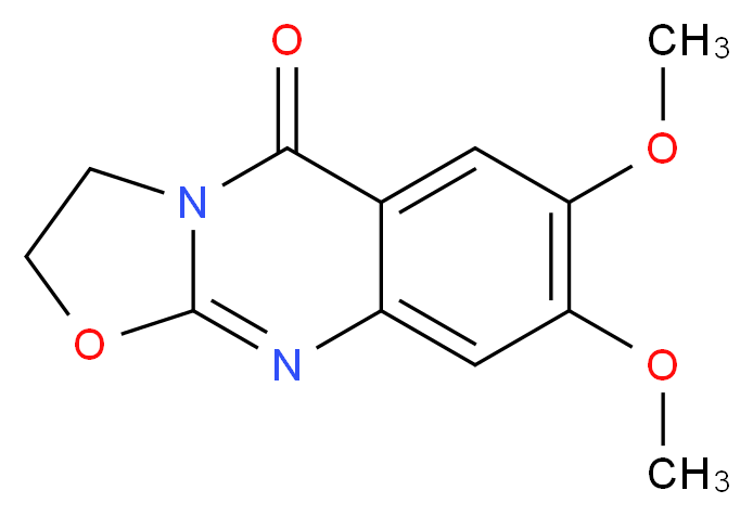7,8-dimethoxy-2H-oxazolo[2,3-b]quinazolin-5(3H)-one_分子结构_CAS_)