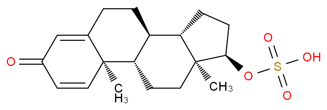 [(1S,2R,10R,11S,14R,15S)-2,15-dimethyl-5-oxotetracyclo[8.7.0.0<sup>2</sup>,<sup>7</sup>.0<sup>1</sup><sup>1</sup>,<sup>1</sup><sup>5</sup>]heptadeca-3,6-dien-14-yl]oxidanesulfonic acid_分子结构_CAS_87331-43-9