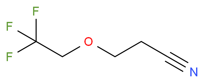 3-(2,2,2-trifluoroethoxy)propanenitrile_分子结构_CAS_272128-06-0