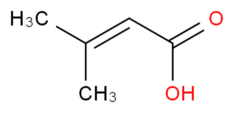 3-methylbut-2-enoic acid_分子结构_CAS_541-47-9