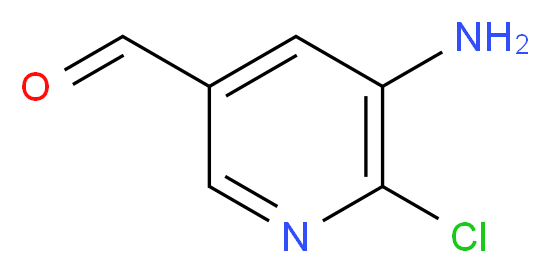 5-amino-6-chloronicotinaldehyde_分子结构_CAS_1060804-25-2)