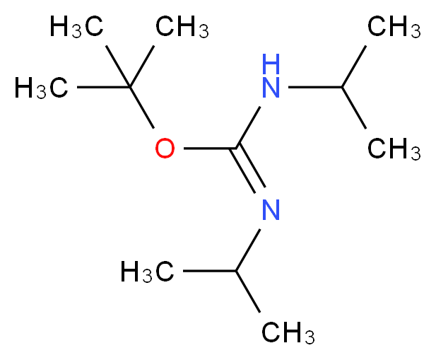 tert-Butyl N,N'-diisopropylcarbamimidate_分子结构_CAS_71432-55-8)