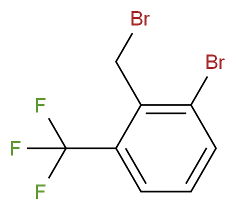 1-bromo-2-(bromomethyl)-3-(trifluoromethyl)benzene_分子结构_CAS_69902-84-7