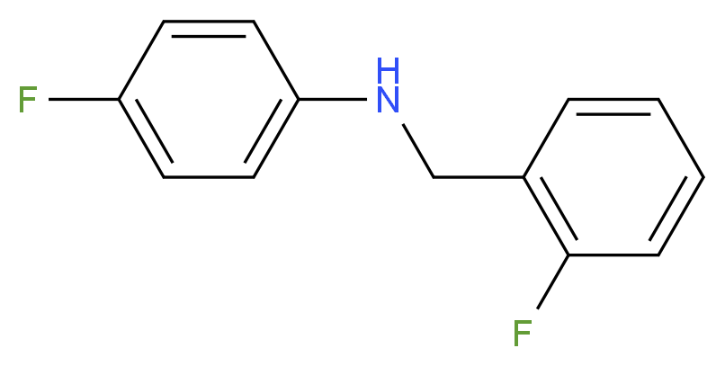 4-fluoro-N-[(2-fluorophenyl)methyl]aniline_分子结构_CAS_)