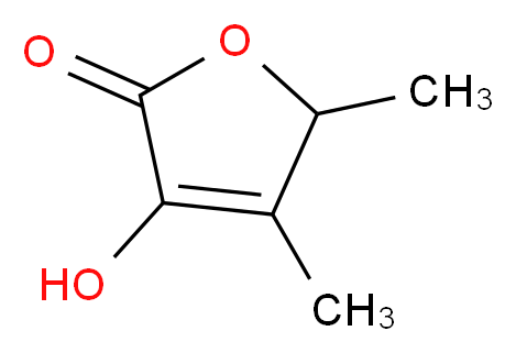 4,5-二甲基-3-羟基-2,5-二氢呋喃-2-酮_分子结构_CAS_28664-35-9)