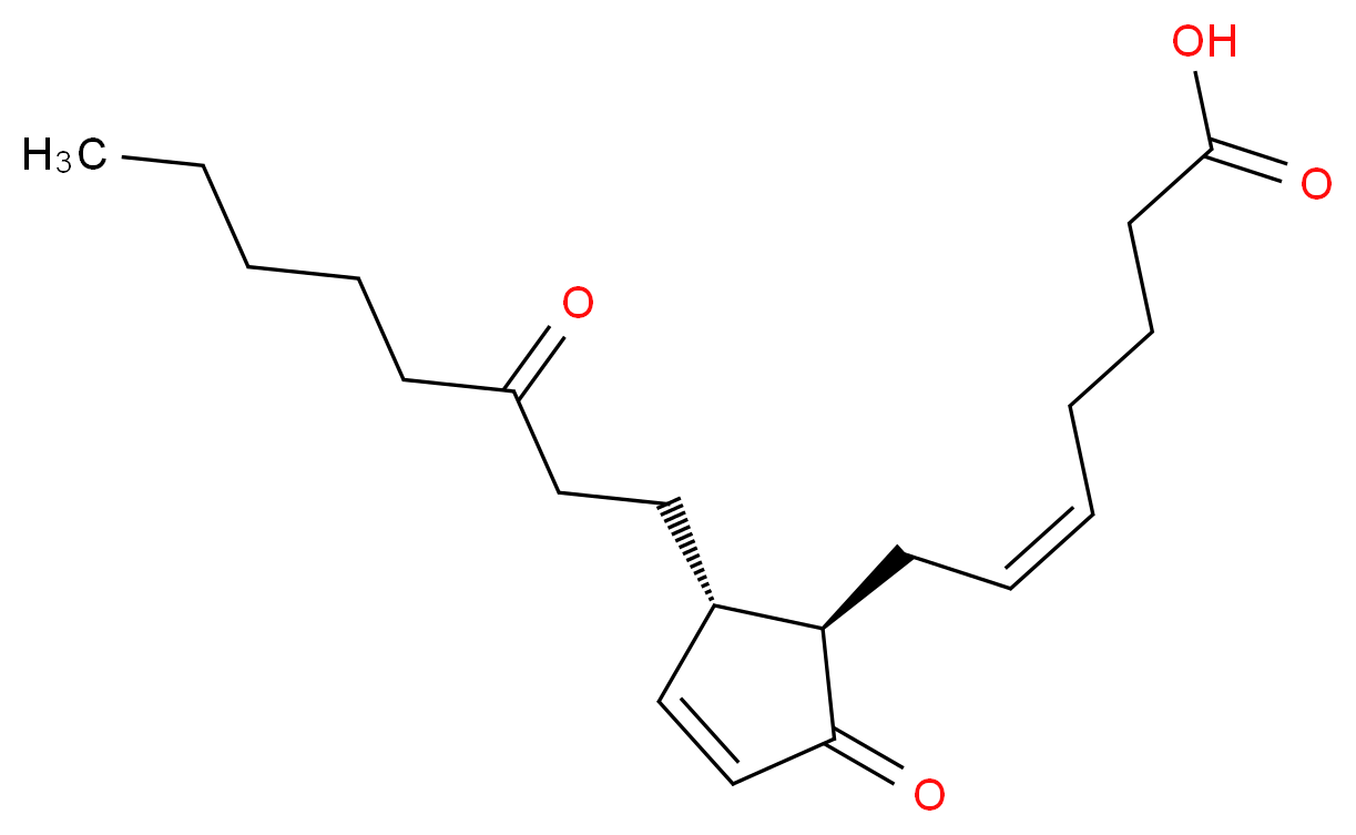 13,14-Dihydro-15-ketoprostaglandin A2_分子结构_CAS_74872-89-2)