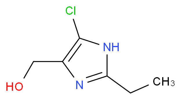 (5-CHLORO-2-ETHYL-1H-IMIDAZOL-4-YL)-METHANOL_分子结构_CAS_146650-65-9)