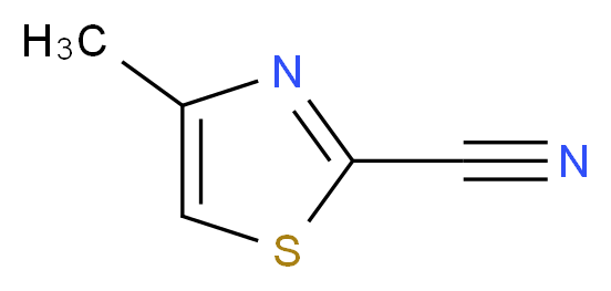 4-methyl-1,3-thiazole-2-carbonitrile_分子结构_CAS_100516-98-1