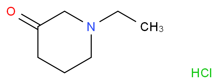 1-ethylpiperidin-3-one hydrochloride_分子结构_CAS_41361-28-8