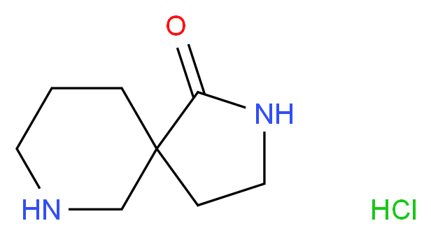 2,7-diazaspiro[4.5]decan-1-one hydrochloride_分子结构_CAS_1187173-43-8