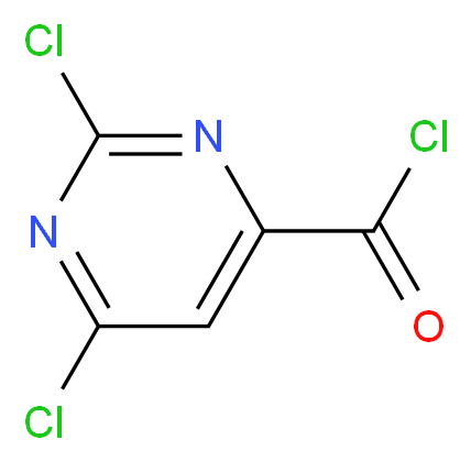 2,6-dichloropyrimidine-4-carbonyl chloride_分子结构_CAS_26830-94-4