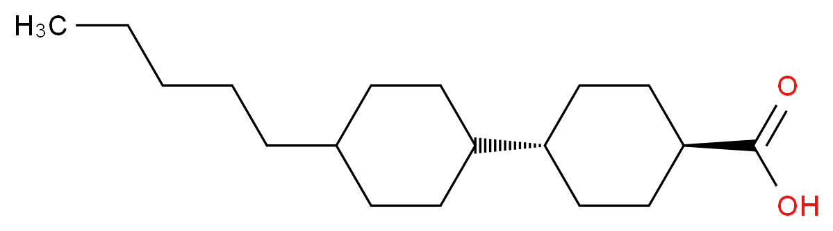 (1r,4r)-4-(4-pentylcyclohexyl)cyclohexane-1-carboxylic acid_分子结构_CAS_65355-33-1