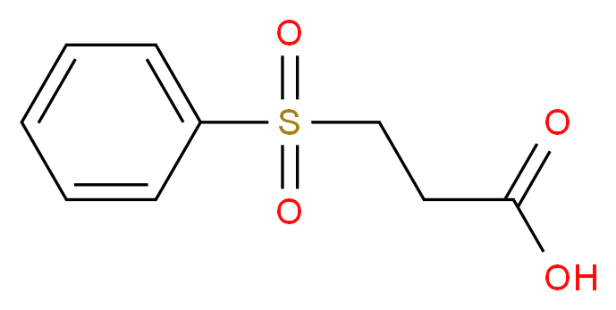 3-(Phenylsulfonyl)propanoic acid_分子结构_CAS_)