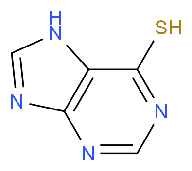 9H-purine-6-thiol_分子结构_CAS_)