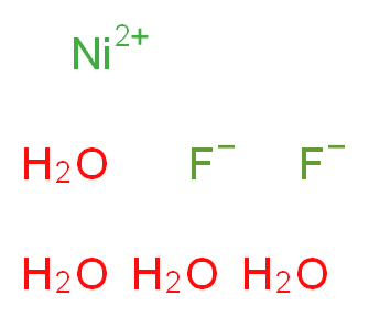 氟化镍(II)四水合物, Puratronic&reg;_分子结构_CAS_13940-83-5)