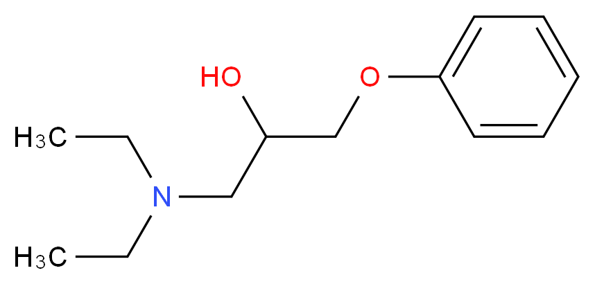 1-(diethylamino)-3-phenoxypropan-2-ol_分子结构_CAS_15288-08-1)