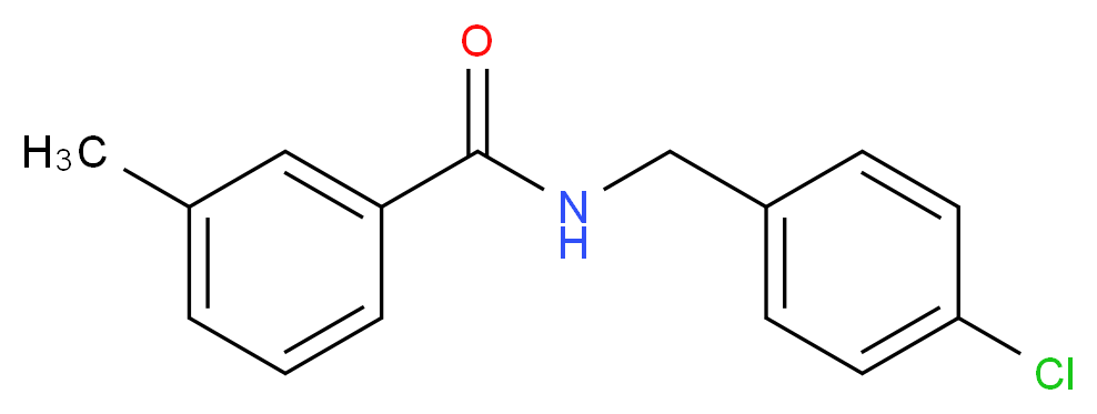 N-[(4-chlorophenyl)methyl]-3-methylbenzamide_分子结构_CAS_27466-88-2