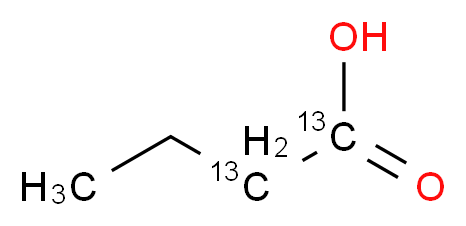 (1,2-<sup>1</sup><sup>3</sup>C<sub>2</sub>)butanoic acid_分子结构_CAS_286367-72-4