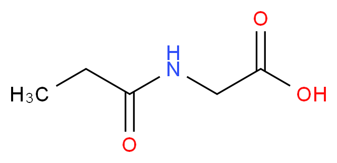 Propionyl Glycine_分子结构_CAS_21709-90-0)
