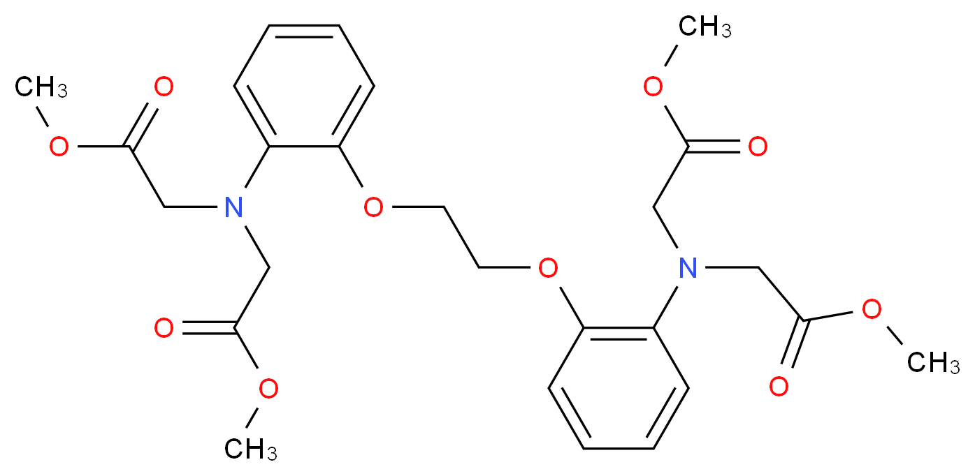 methyl 2-{[2-(2-{2-[bis(2-methoxy-2-oxoethyl)amino]phenoxy}ethoxy)phenyl](2-methoxy-2-oxoethyl)amino}acetate_分子结构_CAS_125367-34-2