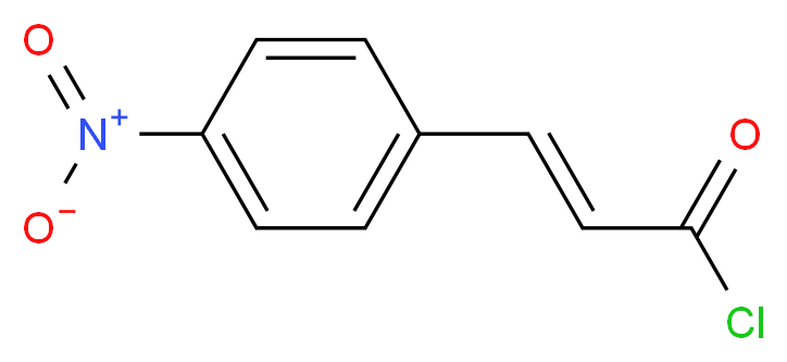 (2E)-3-(4-nitrophenyl)prop-2-enoyl chloride_分子结构_CAS_61921-33-3