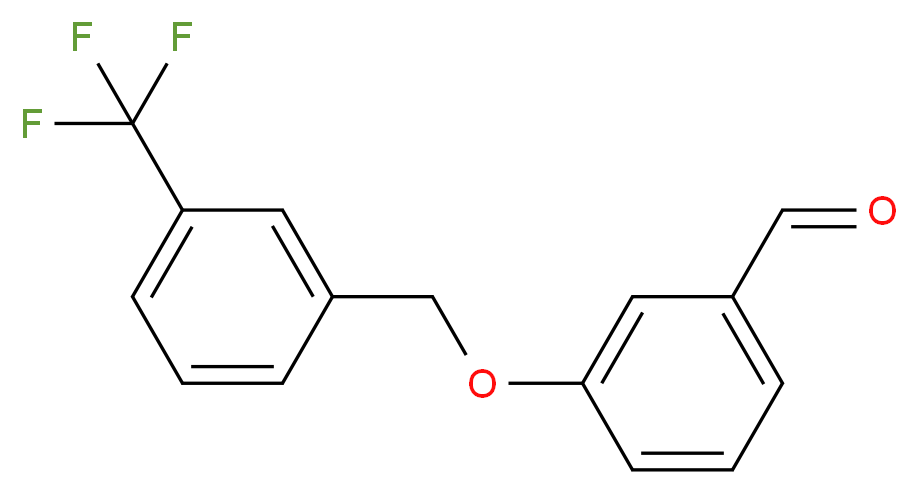 3-{[3-(trifluoromethyl)phenyl]methoxy}benzaldehyde_分子结构_CAS_343604-08-0