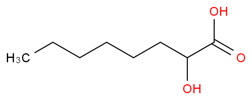 2-hydroxyoctanoic acid_分子结构_CAS_617-73-2