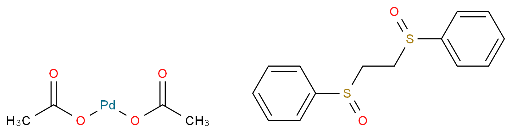 二乙酸-1,2-双(苯亚磺酰)乙基钯(II)_分子结构_CAS_858971-43-4)