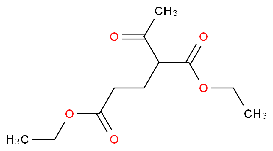 diethyl 2-acetylpentanedioate_分子结构_CAS_)