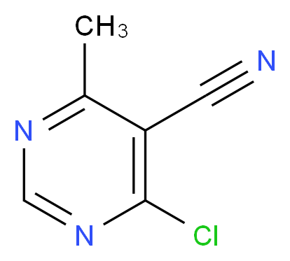 4-CHLORO-5-CYANO-6-METHYLPYRIMIDINE_分子结构_CAS_425395-73-9)