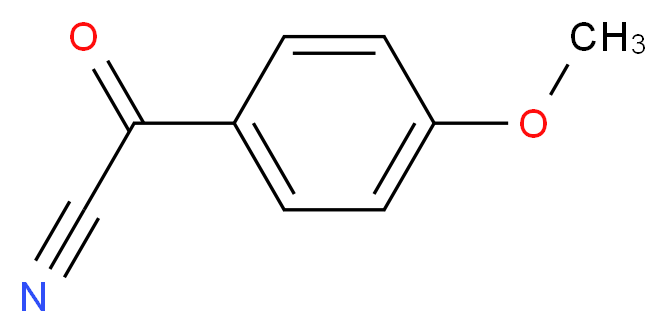 4-methoxybenzoyl cyanide_分子结构_CAS_14271-83-1