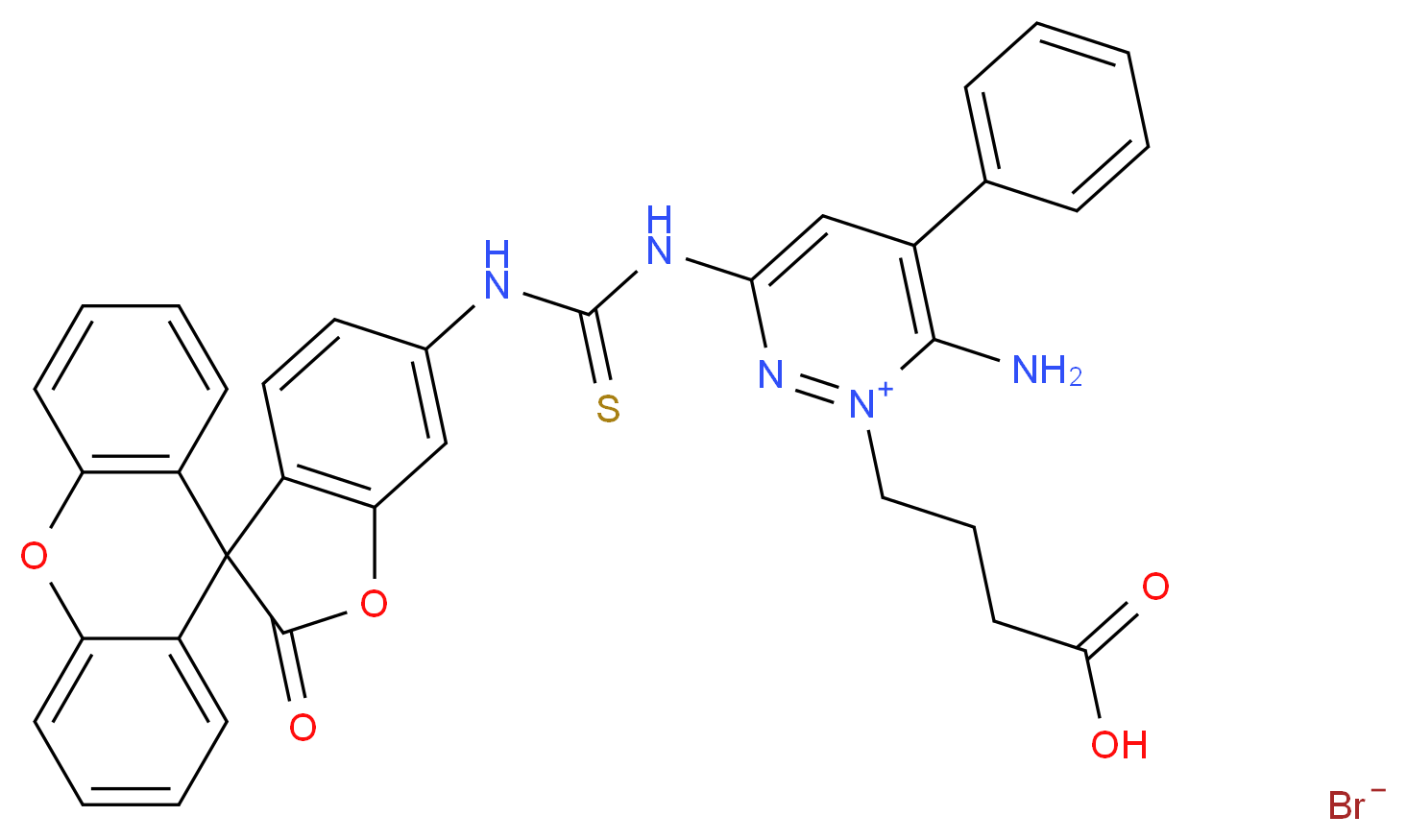 Fluoresceinyl Gabazine, Bromide_分子结构_CAS_1024389-03-4)