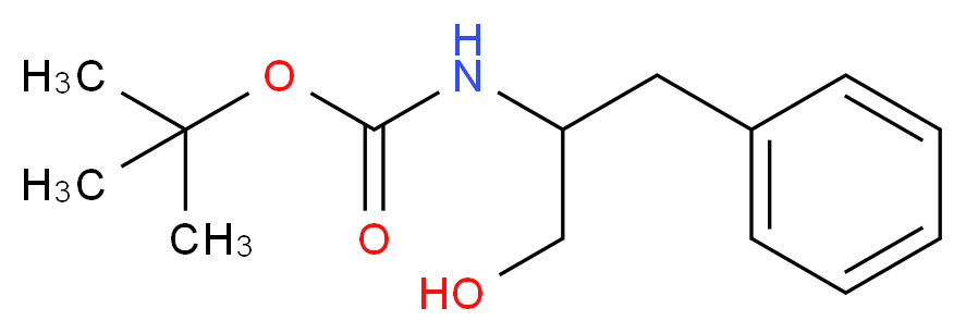 tert-Butyl (1-hydroxy-3-phenylpropan-2-yl)carbamate_分子结构_CAS_145149-48-0)