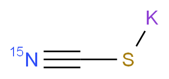 (potassiosulfanyl)(<sup>1</sup><sup>5</sup>N)carbonitrile_分子结构_CAS_160350-71-0