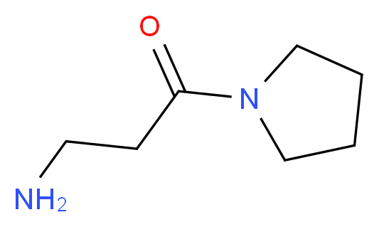 3-amino-1-(pyrrolidin-1-yl)propan-1-one_分子结构_CAS_160687-46-7